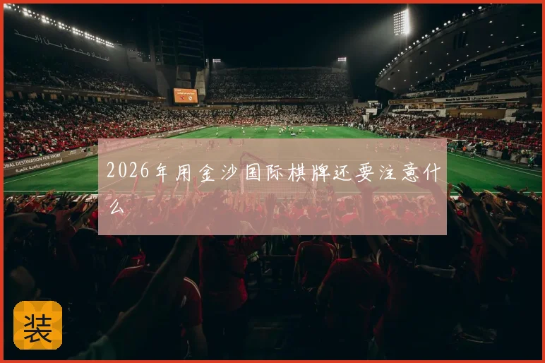 2026年用金沙国际棋牌还要注意什么